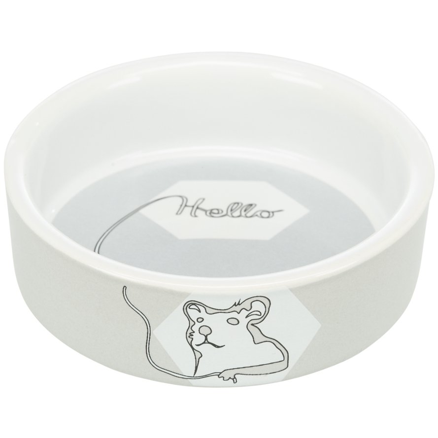 Keramiknapf für Hamster in light grey